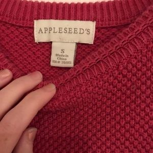 Deep Pink Appleseed Sweater